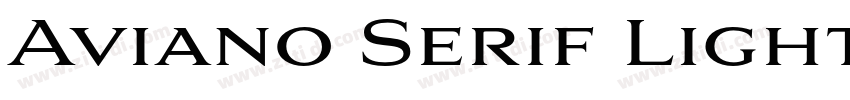 Aviano Serif Light字体转换
